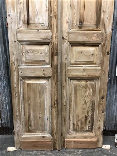 Antique French Double Doors (36.75x94) European Doors, Raised Panel Doors A584