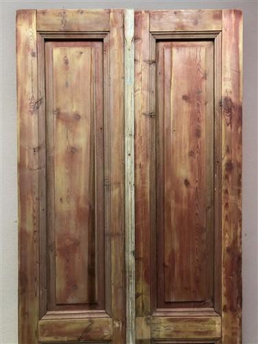 Antique French Double Doors (35x89.5) European Doors, Raised Panel Doors A585