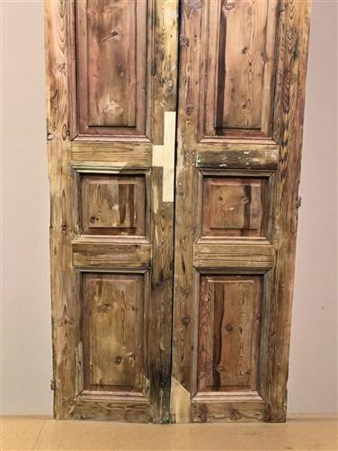 Antique French Double Doors (35x89.5) European Doors, Raised Panel Doors A585