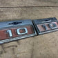 1966 Pair Chevy Chevrolet C10 Truck Chrome Trim Front Fender Badge Emblems,