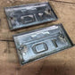 1966 Pair Chevy Chevrolet C10 Truck Chrome Trim Front Fender Badge Emblems,