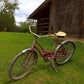 1966 Columbia Pink Girls Bicycle, Pink Step Through Girls Bike, Serial #R595005