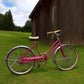 1966 Columbia Pink Girls Bicycle, Pink Step Through Girls Bike, Serial #R595005