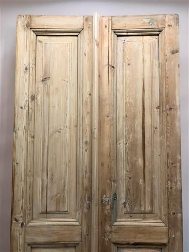 Antique French Double Doors (36x91.5) European Doors, Raised Panel Doors A588