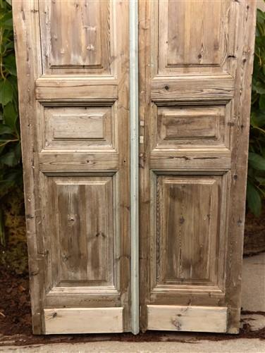 Antique French Double Doors (40x98) European Doors, Raised Panel Doors A591