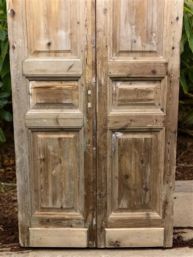 Antique French Double Doors (40x98) European Doors, Raised Panel Doors A591