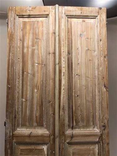 Antique French Double Doors (40x97) European Doors, Raised Panel Doors A592