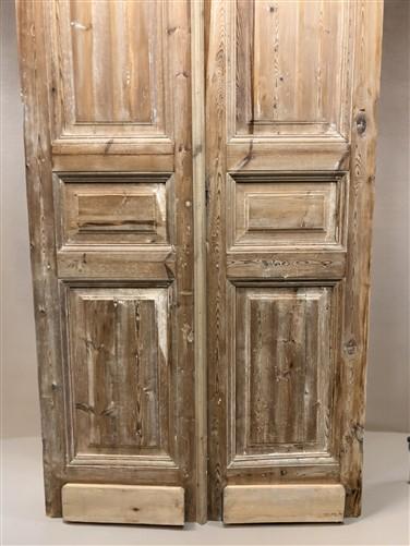 Antique French Double Doors (40x97) European Doors, Raised Panel Doors A592