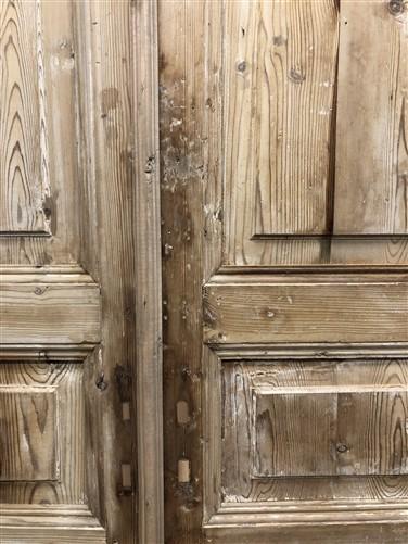 Antique French Double Doors (42.5x90) European Doors, Raised Panel Doors A594