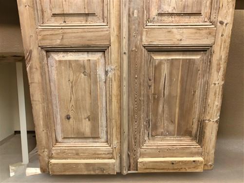 Antique French Double Doors (38x94) European Doors, Raised Panel Doors A596