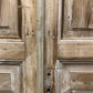 Antique French Double Doors (36.5x97.75) Raised Panel Doors, European Doors A597