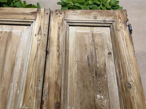 Antique French Double Doors (36.5x97.75) Raised Panel Doors, European Doors A597