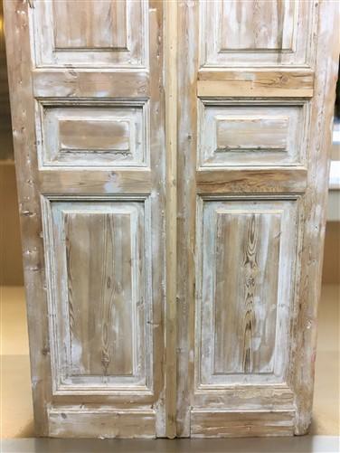 Antique French Double Doors (40x96) European Doors, Raised Panel Doors A602