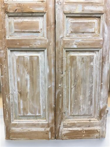 Antique French Double Doors (40x96) European Doors, Raised Panel Doors A602