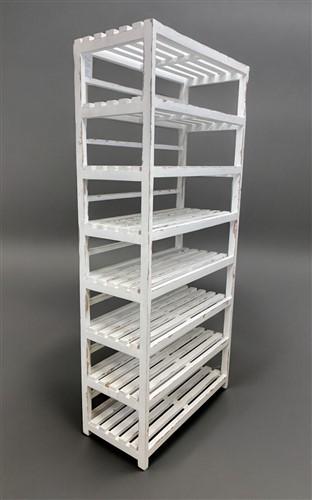 39" Display Rack with Shelves, Bread Rack, Shelving Unit, Wooden Bakery Rack, Display Cabinet, Storage Unit, Organization