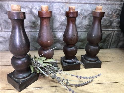 Baluster Spindles, Church Altar Railing Wood Table Legs, Architectural Salvage C