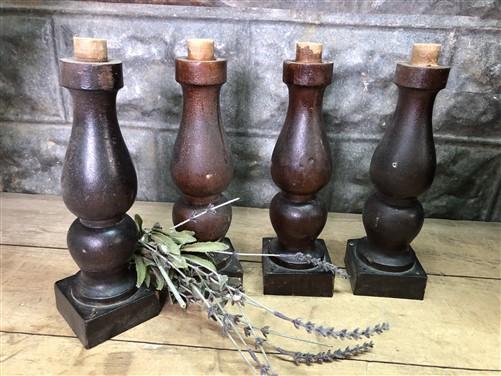 Baluster Spindles, Church Altar Railing Wood Table Legs, Architectural Salvage C