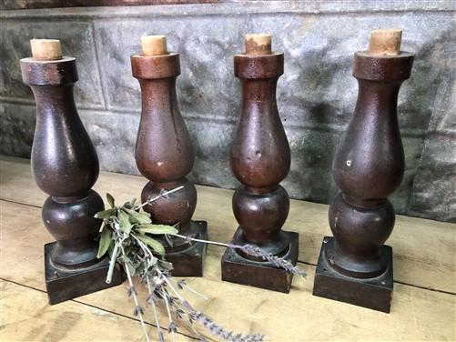 Baluster Spindles, Church Altar Railing Wood Table Legs, Architectural Salvage C