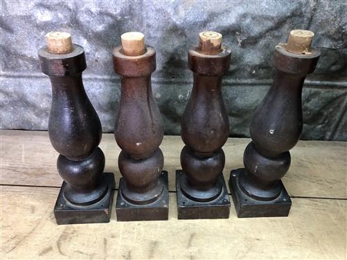 Baluster Spindles, Church Altar Railing Wood Table Legs, Architectural Salvage C