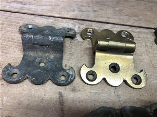 Ice Box Hardware, Vintage Latch Door Hinge, Salvage Cooler Chest Handle Lock A4,