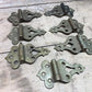 Ice Box Hardware, Vintage Latch Door Hinge, Salvage Cooler Chest Handle Lock A1,