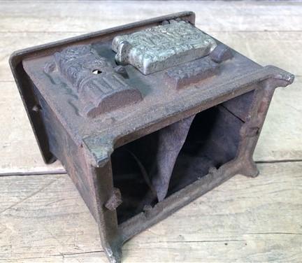 Venus Cast Iron Stove Salesmans Sample, Vintage Advertising Play Toy Cookstove,