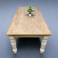 6' Harvest Table, Chunky Wood Legs, Antiqued Farmhouse, Kitchen Island, Country