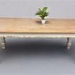 6' Harvest Table, Chunky Wood Legs, Antiqued Farmhouse, Kitchen Island, Country