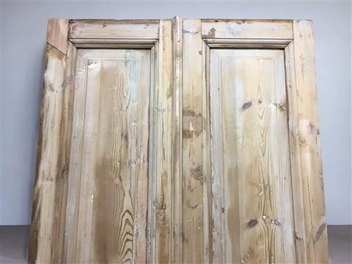 Antique French Double Doors (40x97.75) European Doors, Raised Panel Doors A604