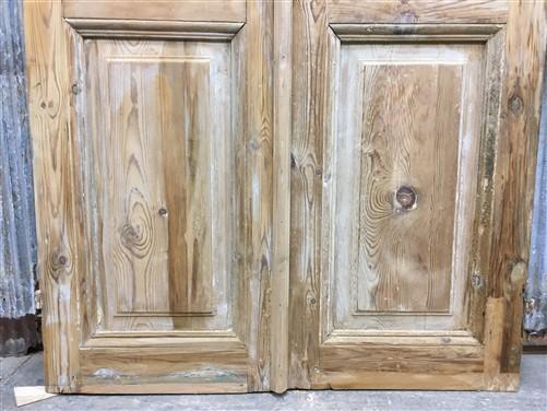 Antique French Double Doors (40x97.75) European Doors, Raised Panel Doors A604