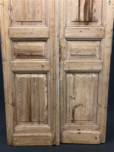 Antique French Double Doors (42.5x100.5) European Doors, Raised Panel Doors A606