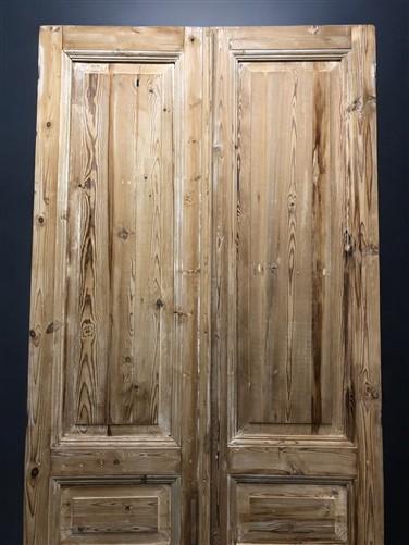 Antique French Double Doors (42.5x100.5) European Doors, Raised Panel Doors A606