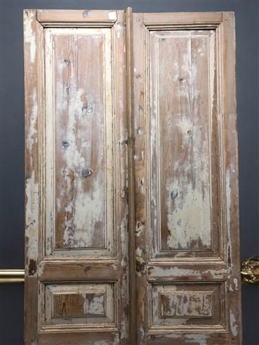 Antique French Double Doors (42x98) Raised Panel Doors, European Doors A607