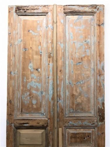 Antique French Double Doors (41.75x98.5) Raised Panel Doors, European Doors A610