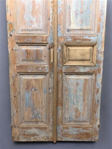 Antique French Double Doors (41.75x98.5) Raised Panel Doors, European Doors A610