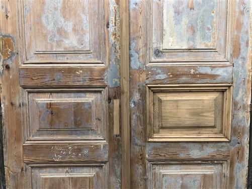 Antique French Double Doors (41.75x98.5) Raised Panel Doors, European Doors A610