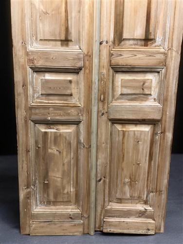 Antique French Double Doors (38.5x95) European Doors, Raised Panel Doors A613