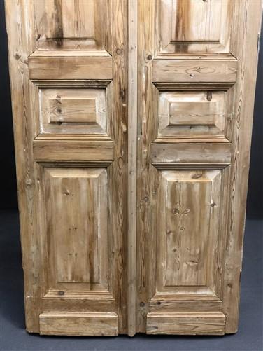 Antique French Double Doors (38.5x95) European Doors, Raised Panel Doors A613