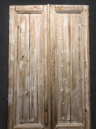 Antique French Double Doors (43.5x103.5) Raised Panel Doors, European Doors A617