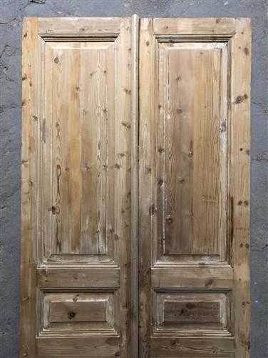 Antique French Double Doors (44x97.5) Raised Panel Doors, European Doors A618