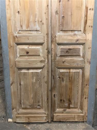 Antique French Double Doors (44x97.5) Raised Panel Doors, European Doors A618