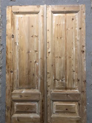 Antique French Double Doors (44x97.5) Raised Panel Doors, European Doors A618