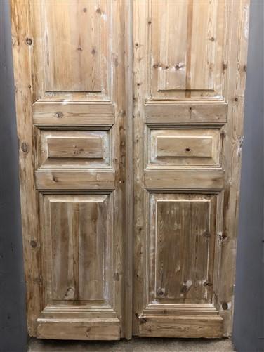 Antique French Double Doors (44x97.5) Raised Panel Doors, European Doors A618