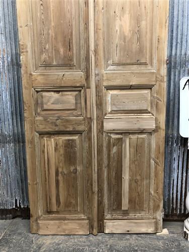 Antique French Double Doors (40x98.5) European Doors, Raised Panel Doors A620