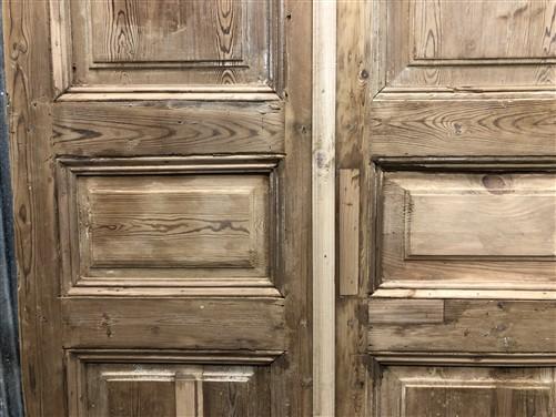 Antique French Double Doors (40x98.5) European Doors, Raised Panel Doors A620