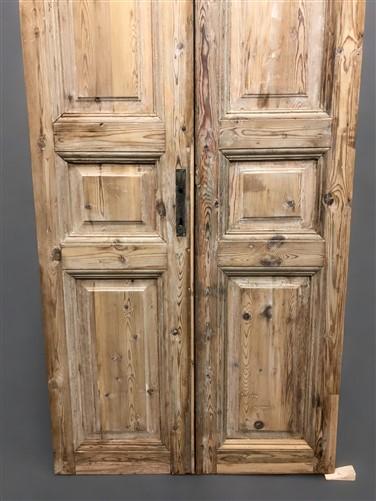 Antique French Double Doors (35.5x93.5) European Doors, Raised Panel Doors A621