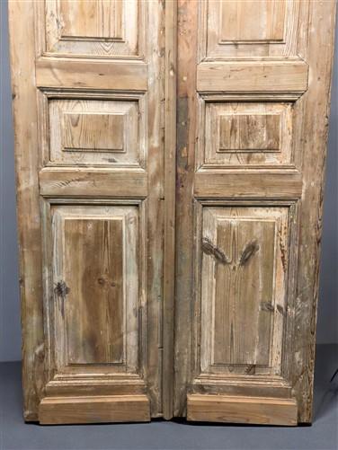 Antique French Double Doors (39x90.5) European Doors, Raised Panel Doors A623