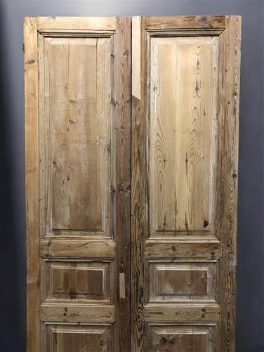 Antique French Double Doors (41.75x86.5) Raised Panel Doors, European Doors A624