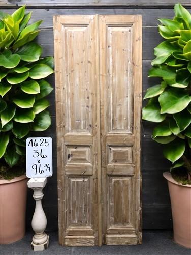 Antique French Double Doors (36x96.75) European Doors, Raised Panel Doors A625