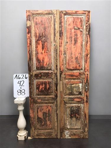 Antique French Double Doors (42x88) Raised Panel Doors, European Doors A626